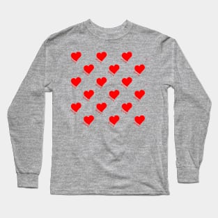 Hearts and words amore Long Sleeve T-Shirt